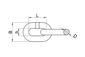 High Quality Marine Short Link Chain – AS2321 SHORT LINK CHAIN GRADE L – Rudong