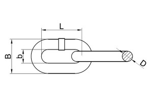 MOORING CHAIN HOT DIP GALVANIZED COATING GRADE 43