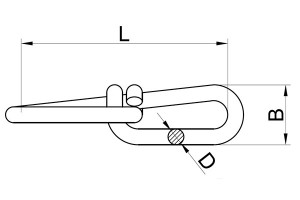 China wholesale Plastic Chains -
 NACM STANDARD DOUBLE LOOP CHAIN – Rudong