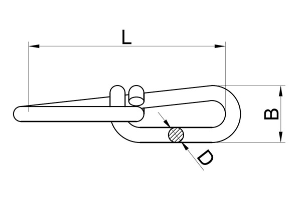 China Cheap price Ne Plate Chain Hoist Chain (Cement Mill Chain) -
 DIN5686 KNOTTED CHAIN – Rudong